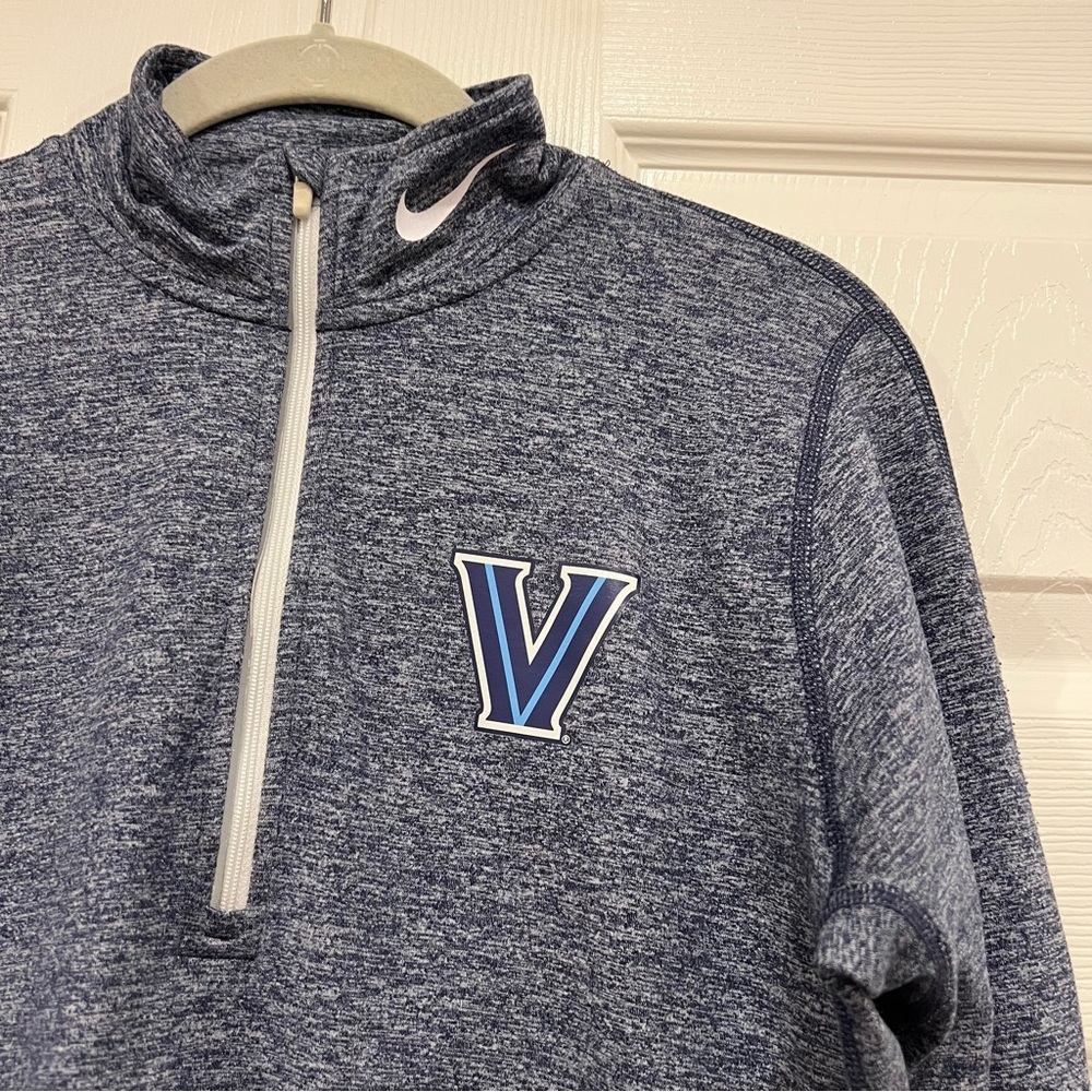 NIKE Villanova Dri-Fit Heathered Element 1/2 Zip Womens Size Medium - Picture 4 of 8